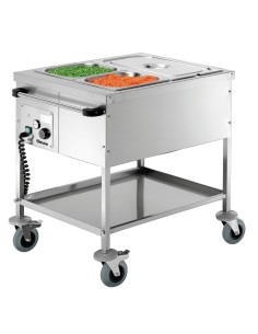Chariot bain-marie 2 x 1/1 GN Bartscher