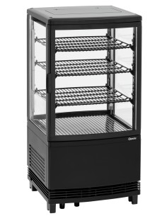 Mini-vitrine réfrigérée 64L2T noire Bartscher - Meuble