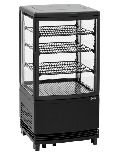 Mini-vitrine réfrigérée 64L2T noire Bartscher - Meuble