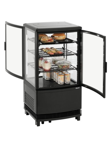 Mini-vitrine réfrigérée 64L2T noire Bartscher - Meuble