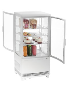 Mini vitrine réfrigérée 75L Bartscher blanc