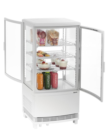 Mini vitrine réfrigérée 75L Bartscher blanc
