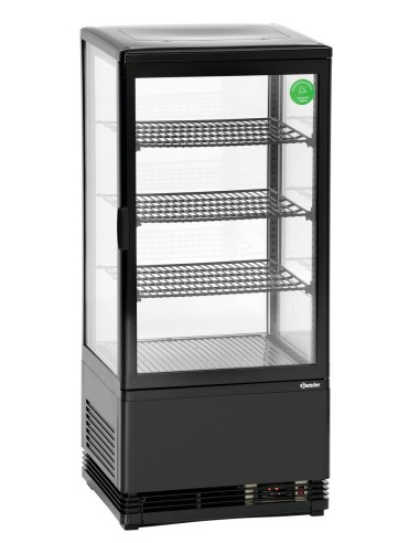 Mini vitrine réfrigérée 78 L noire Bartscher