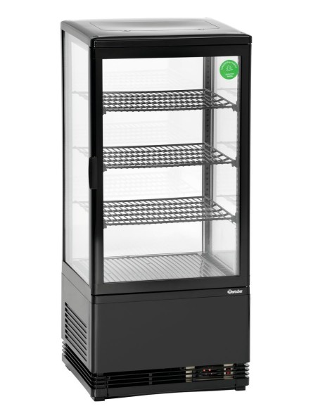 Mini vitrine réfrigérée 78 L noire Bartscher