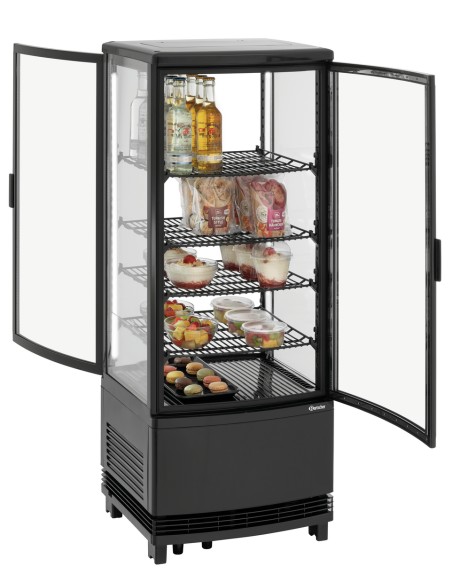 Mini vitrine réfrigérée 98L noir Bartscher - CHR