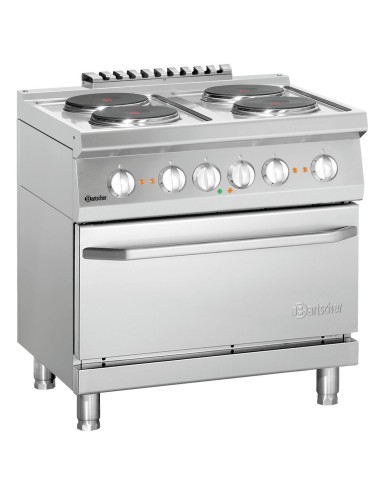 Fourneau él. 700 L800 4PL Bartscher - Cuisson horizontale