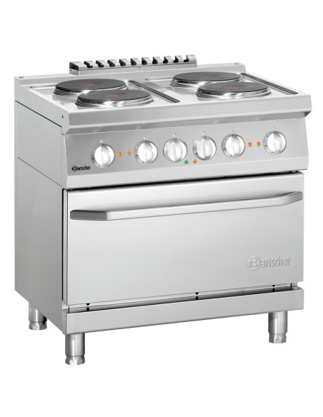 Fourneau él. 700 L800 4PL Bartscher - Cuisson horizontale