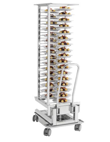 Chariot à assiettes Gigasteam 50T - Bartscher