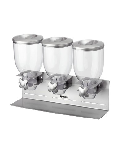 Triple distributeur de céréales Bartscher - 3,5 L