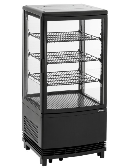Mini vitrine réfrigérée 75L noir - Bartscher