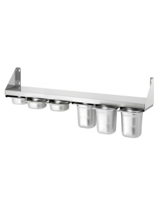 Étagère épices 6x1/6 GN Bartscher - Acier inoxydable