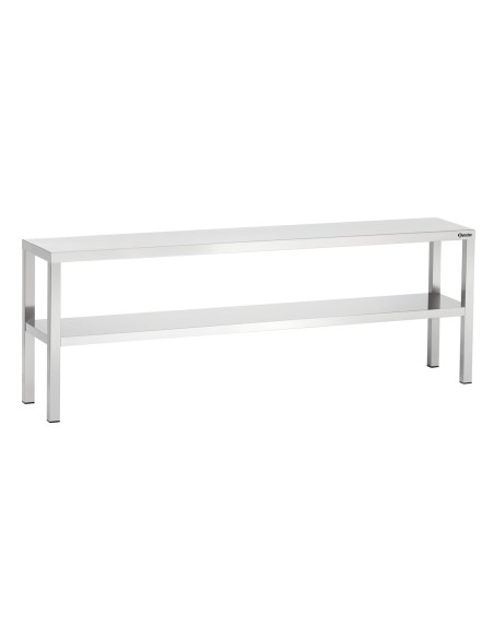 Étagère sup. L2000 2 étages Bartscher - Mobilier inox
