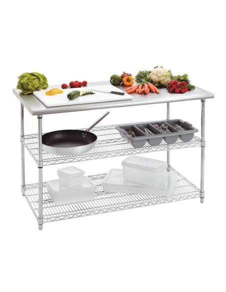 Table travée 690 mm Bartscher - Mobilier inox