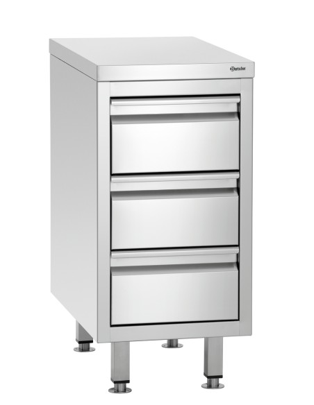 Caisson à tiroirs 700S3 Bartscher - Mobilier inox