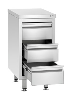 Caisson à tiroirs 700S3 Bartscher - Mobilier inox 2