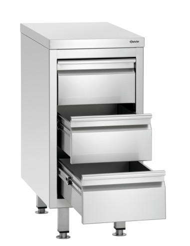 Caisson à tiroirs 700S3 Bartscher - Mobilier inox