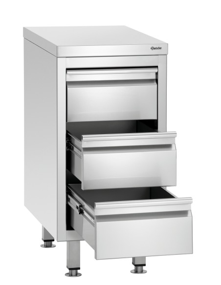 Caisson à tiroirs 700S3 Bartscher - Mobilier inox