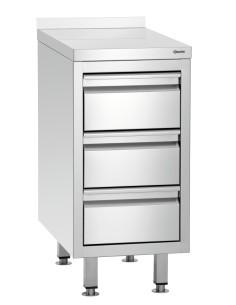 Caisson à tiroirs 700S3A Bartscher inox