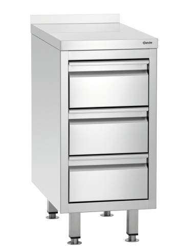 Caisson à tiroirs 700S3A Bartscher inox