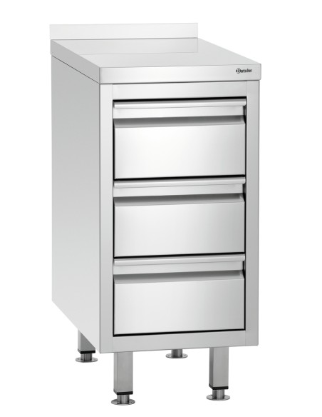 Caisson à tiroirs 700S3A Bartscher inox