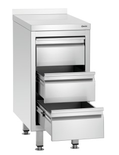 Caisson à tiroirs 700S3A Bartscher inox 2
