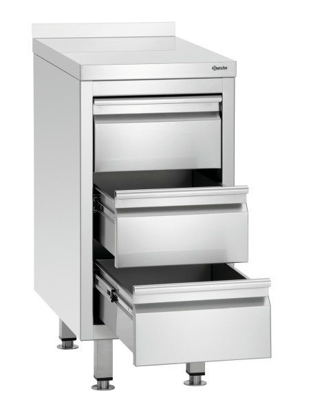 Caisson à tiroirs 700S3A Bartscher inox