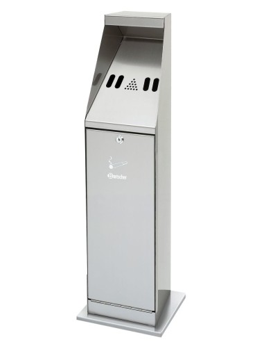 Cendrier sur colonne Bartscher argent - 5,5 L