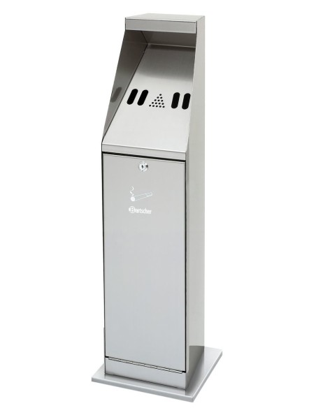 Cendrier sur colonne Bartscher argent - 5,5 L