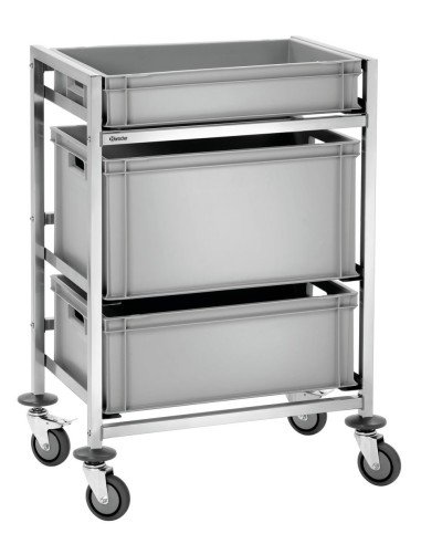 Chariot à bacs AK300 Bartscher - 100 kg - 3 baies
