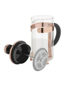 Cafetière à piston contemporaine inox Olympia cuivre 3 tasses 2