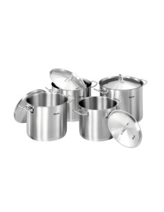 Set de casseroles T4 Bartscher - 4 pièces inox