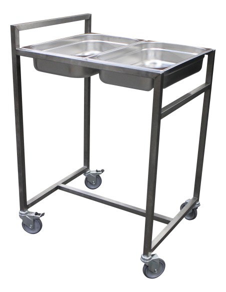 Chariot cuvier inox pour bacs GN - L2G