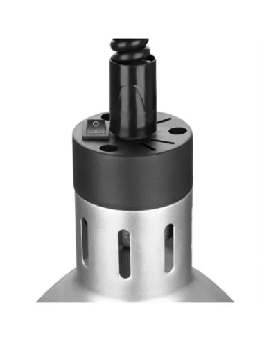 Lampe chauffante rétractable Buffalo finition métal brossé