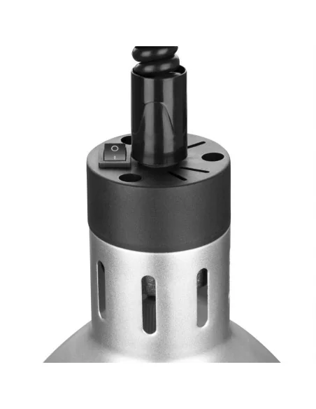 Lampe chauffante rétractable Buffalo finition métal brossé