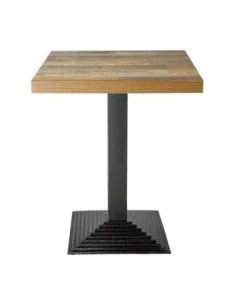 Plateau de table carré Bolero effet bois vieilli - 70 cm 2