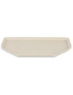 Plateau de service en polyester Roltex Trapèze 500x325mm beige 2