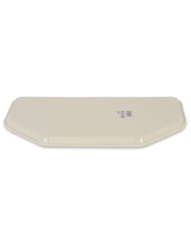 Plateau de service en polyester Roltex Trapèze 500x325mm beige