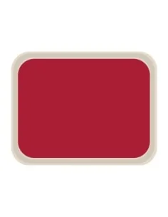 Plateau de service en polyester Roltex America 460 x 360mm rouge