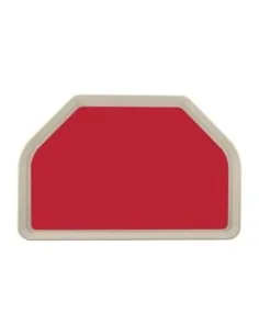 Plateau de service en polyester Roltex Trapèze GN 500x325mm rouge