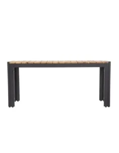 Bancs en acier et acacia Bolero 100 cm (lot de 2) 2