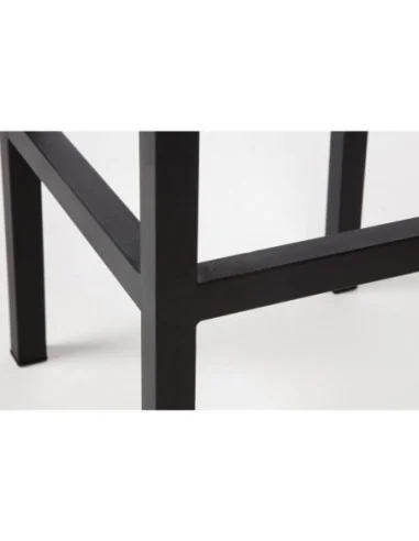 Tabourets de bar en acier et acacia Bolero (lot de 2)