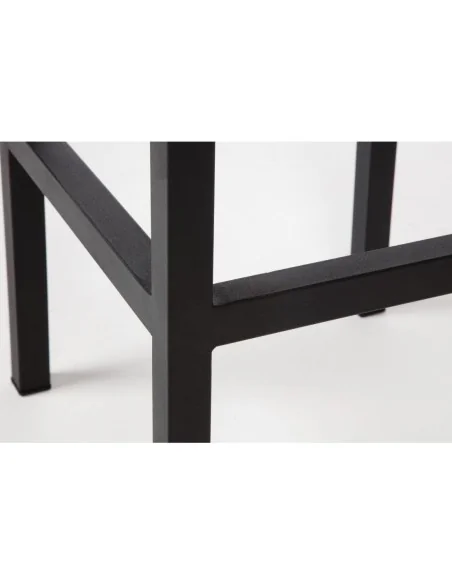 Tabourets de bar en acier et acacia Bolero (lot de 2)