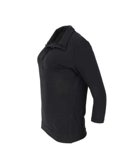 T-Shirt col V femme Uniform Works noir S