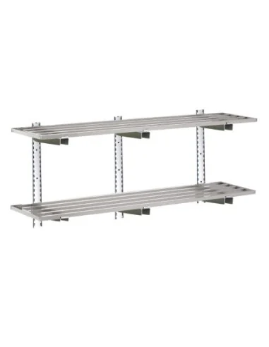 Etagère murale ajourée inox Gastro M 20x2000x400mm