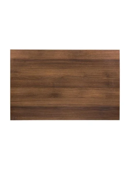 Plateau de table rectangulaire pré-percé Bolero chêne rustique 700mm