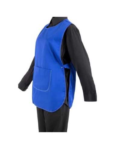 Tablier chasuble avec poche Whites bleu roi