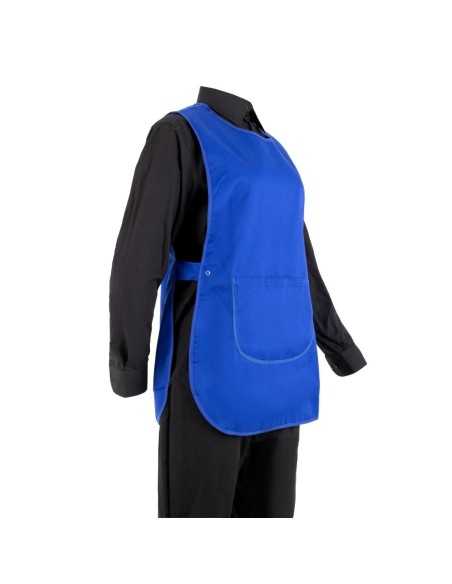 Tablier chasuble avec poche Whites bleu roi