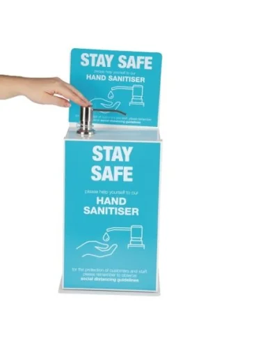 Station de désinfection des mains de comptoir/murale 5L