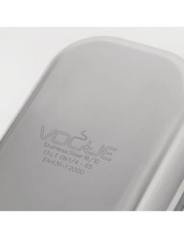 Bac inox 18/10 GN 1/4 Vogue 65mm