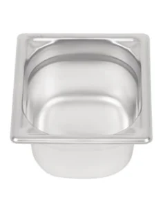 Bac inox 18/10 GN 1/6 professionnel Vogue 100mm 2